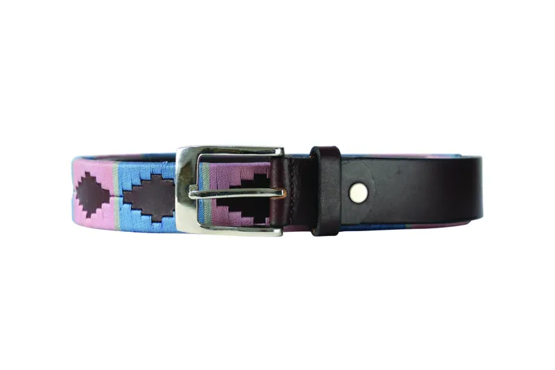 Hy Equestrian Synergy Polo Belt - Grape/Riviera